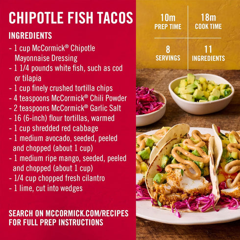 10.3 oz McCormick Chipotle Mayonnaise Dressing, fl