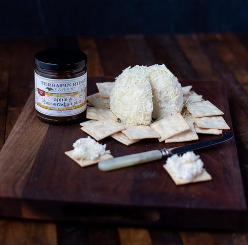 11 oz Terrapin Ridge Farms Apple Horseradish Jam Sweet & Spicy Jam for Meats, Cheese, and More Gluten Free, Vegan jar
