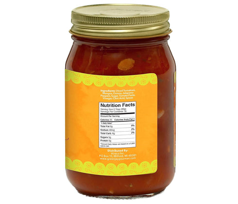 Pack Set 17 Pack 3 Green Jay Gourmet Fruity Favorites Salsa Variety - Cherry Salsa, Peach Salsa, Mango Salsa - Fruit