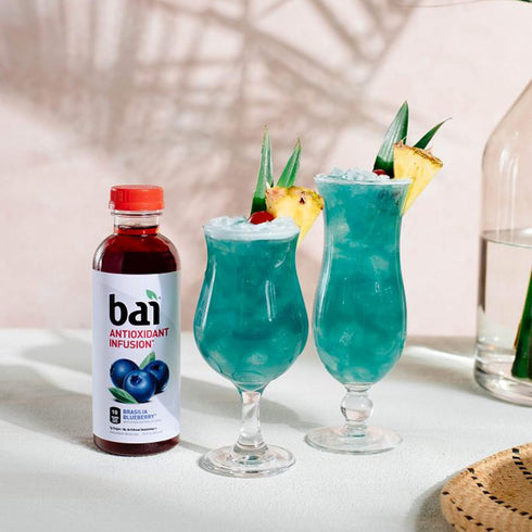 18 (Pack 12) Bai Flavored Water, Brasilia Blueberry, Antioxidant Infused Drinks, Fluid Ounce Bottle