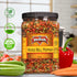 16 Oz (1 lb) Dehydrated Dried Red and Green Bell Peppers Mix by It's Delish, Jumbo Reusable Container | Bulk Mixed Bell