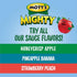 3.2 Oz 48 Count (4 Packs 12), Mott's Mighty Honeycrisp Apple Applesauce, Clear Pouches, of No Sugar Added, Good Source