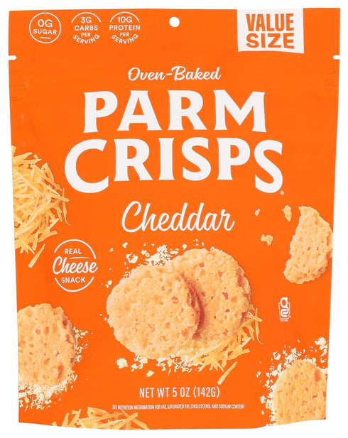 Parmcrisps , Crisp Cheddar Oven Baked Family Size, 5 Ounce