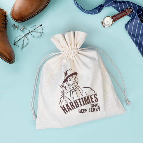 5 Pack 2.25 oz 4 Hardtimes Beef Jerky - Variety, Specialty Gift Bag - Great Gift for Father's Day, Holiday, & Birthday