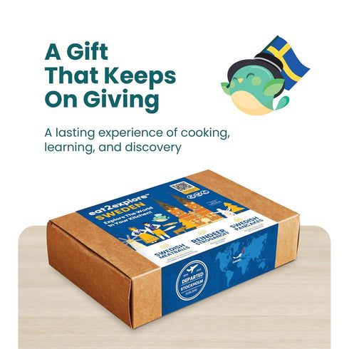 eat2explore Global Cooking Kit - Authentic Recipes, Essential Spices, Cultural Fun & Expert Drink Pairings - Perfect