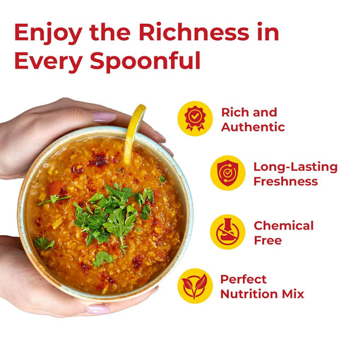 2 lb Darsa Organics Split Red Lentils (Masoor Dal) |USDA Organic, Non-GMO, Vegan, Kosher| Rich in Protein & Fiber |