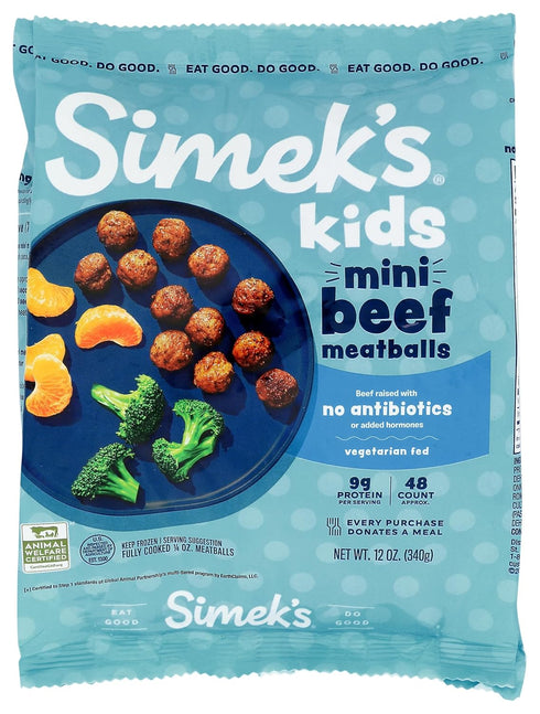 Simek's , Mini Beef Meatballs, 12 Ounce