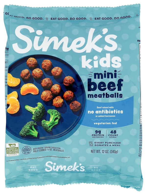 Simek's , Mini Beef Meatballs, 12 Ounce