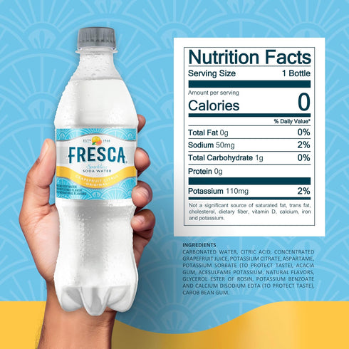 16.9 oz 6 Pack Fresca Citrus Soda Soft Drink, fl Bottles