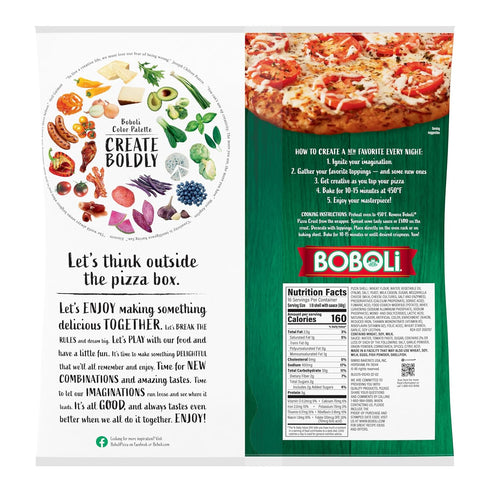 Boboli 12 Inch Pack 2 count, 38 oz Twin Pizza Crust