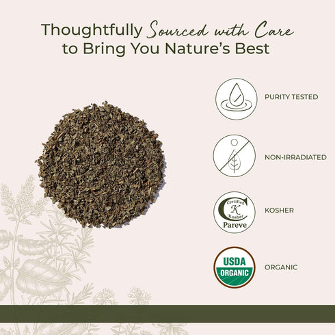1 lb Starwest Botanicals Organic Basil Leaves - Dried Sweet Basil Leaf, Herb for Seasoning Blends & Cooking, Cut