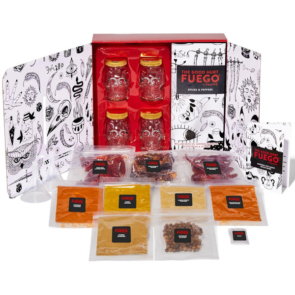 The Good Hurt Fuego by Thoughtfully, DIY Hot Sauce Set, Includes 4