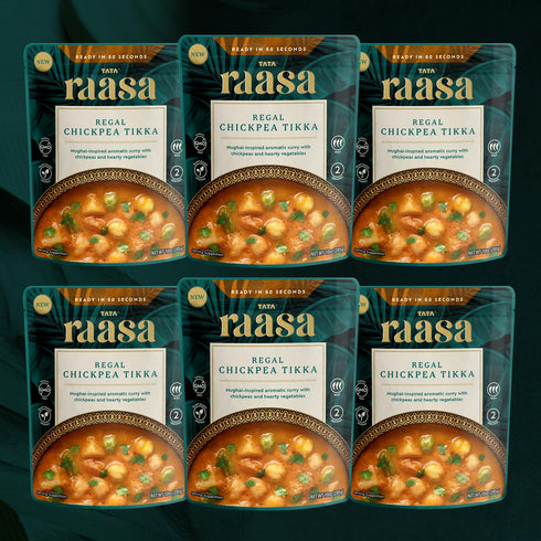 Tata Raasa Regal Chickpea Tikka, Vegan Friendly, Non-GMO, 10 Ounce (Pack of 6)