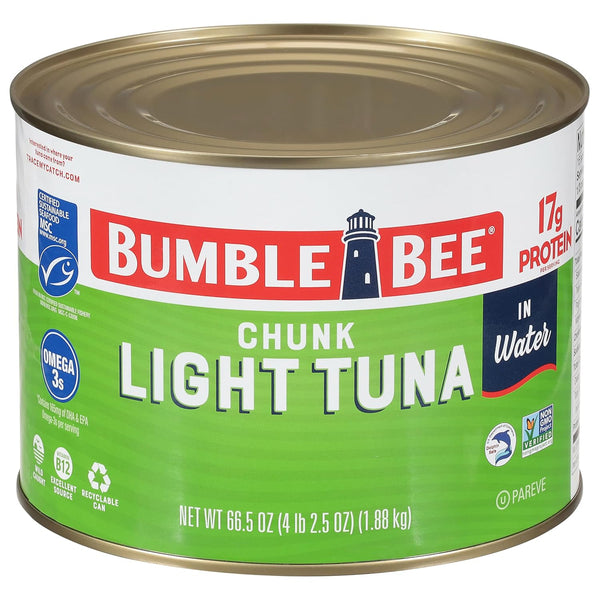 Bumble Bee Chunk Light Tuna In Water, 66.5 oz Bulk Food Service