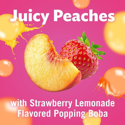 3.5 Oz, (Pack 6, 24 Count Del Monte Bubble Fruit Cup Snacks, Peach Strawberry Lemonade, of Total)