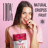 Naturallys 100% Packs 6 Freeze-Dried Fruit, All Natural Crispy Fruits, No Sugar Added, Non GDO, Kosher, Dehydrated