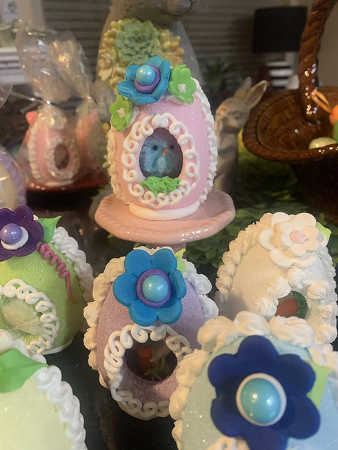 Purple Sugar Easter Egg for Festive Celebrations
