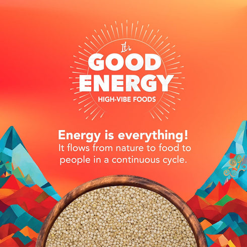 Greenfit (12 Pack 1) It's Good Energy Royal Organic White Quinoa | Non-GMO, Gluten-Free, Vegan, and Organic | Complete