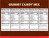 Gummy 2-Pound Gummies Candy Mix | Bag | Peach Rings, Pencil Bites, Neon Worms, Bottles, Belts | Sweet & Sour for Candy