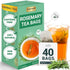 LeafLea 40 Premium Rosemary Tea Bags from 100% Natural Rosemary Leaves, Herbal