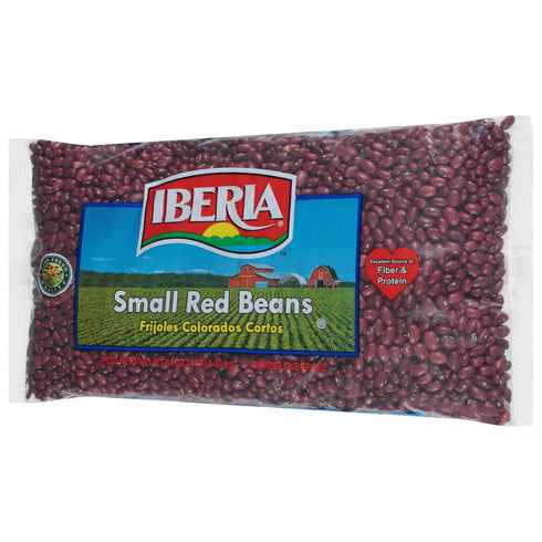 4 lb, Iberia Small Red Beans, Long Shelf Life Small Red Beans with Easy Storage, Rich in Fiber & Potassium, Low
