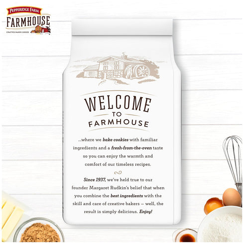 6.9 oz. Pepperidge Farm Farmhouse Thin & Crispy Toffee Milk Chocolate Cookies, Bag