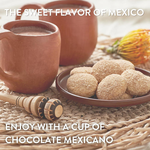 6 (Pack 3), Cinnamon Cookies, Ounce of Mexican Shortbread Cookies Lightly Dusted with Cinnamon and Sugar by La Monarca