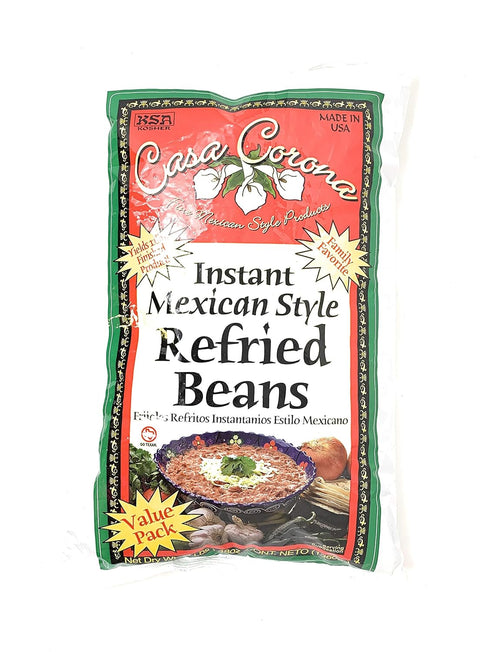 Casa Corona Instant Mexican Style (Refried Beans 3lb Bag)