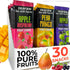 ZEARAW Healthy Fruit Snacks for Adults and Kids 30 Fruit Leather with