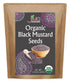 Jiva Organic Black Mustard Seeds Whole 2.75 Pound Bulk Bag - Non-GMO