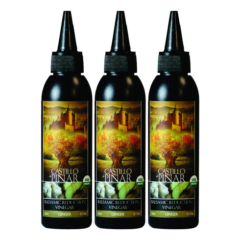 Castillo de Pinar 3-Pack Ginger Balsamic Reduced Vinegar, 150ml Non GMO