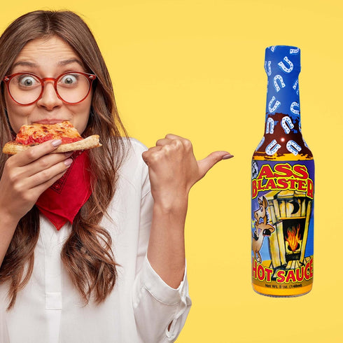 ASS BLASTER Premium Gourmet Hot Sauce Bottle - Ultimate Habanero Hot Sauce Gift - Spicy Food Lovers Try if you dare!