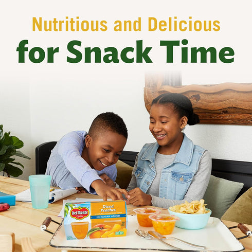 Pack, 12-Pack, 4 oz DEL MONTE FRUIT CUP Snacks, Family No Sugar Added