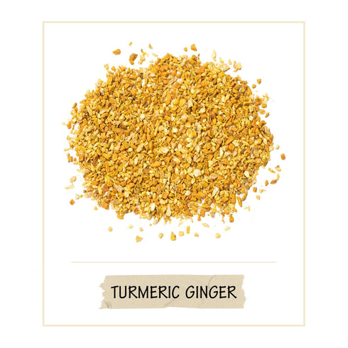 BREWIX, Turmeric Ginger Loose Herbal Tea (100+ Cups, 7.05oz/200g) Ginger Root Tea | Real Ingredients From India, Naturally Caffeine Free