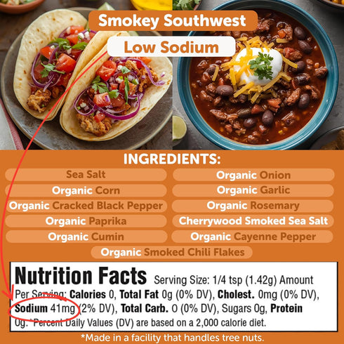 6.1 oz FreshJax Organic Smokey Southwest Grill Seasoning BBQ & Tex-Mex Spice Blend for Chicken, Steak, Tacos, Chili