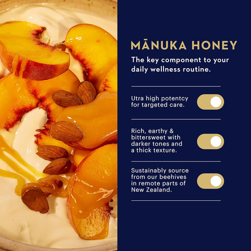 Manuka Health UMF 6+/MGO 115+ Manuka Honey, 250g/8.8oz, Authentic Raw Honey from New Zealand