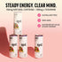 150mg 100mg 12oz 12 Pack Zest Clean Energy Drink Passionfruit Berry Caffeine + L-Theanine Natural Focus & Concentration