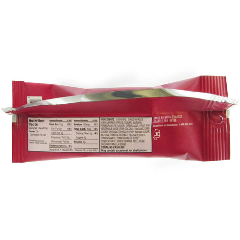 1.5 (Pack 9) Sahale Snacks Pomegranate Vanilla Flavored Cashews Glazed Mix, Ounce