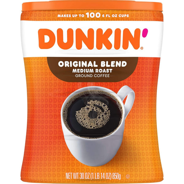 Dunkin' Donuts Dunkin' Original Blend Medium Roast Ground Coffee Canister, 30 Ounces