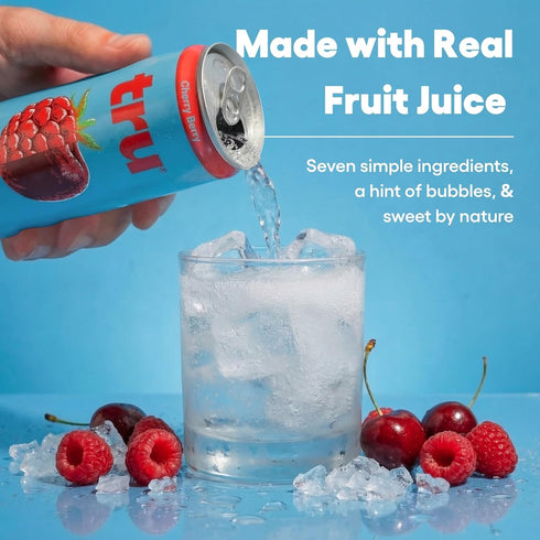 Pack, 3 12 Oz (Pack 12) Tru Calming Drink Variety Magnesium Glycinate Sparkling Water with Real Fruit Juice, Flavors