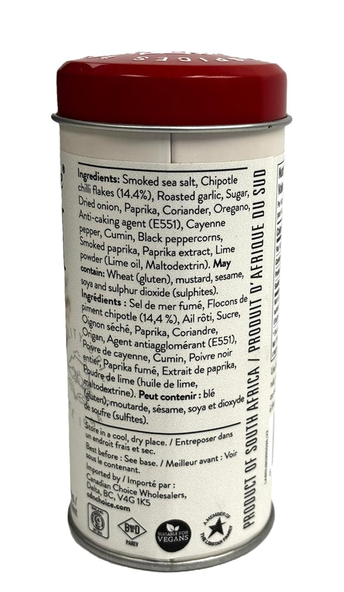 Cape Herb & Spice 2.8oz (80g), Chipotle Chilli Smoky Southwestern Seasoning, Product of South Africa