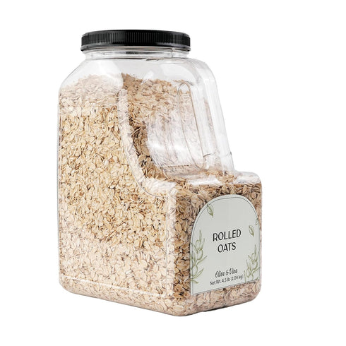 (4.5 Olive & Vine Rolled Oats, Nutty Flavor, For Breakfast & Baking, Rich Tradition, Authentic Taste, For Global