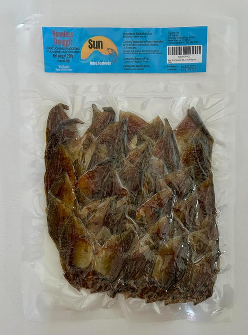 Sun dried seafoods 200g Dried Boneless Rabbitfish/Boneless Danggit, Dried Fish, Wild Caught, Chemical Free