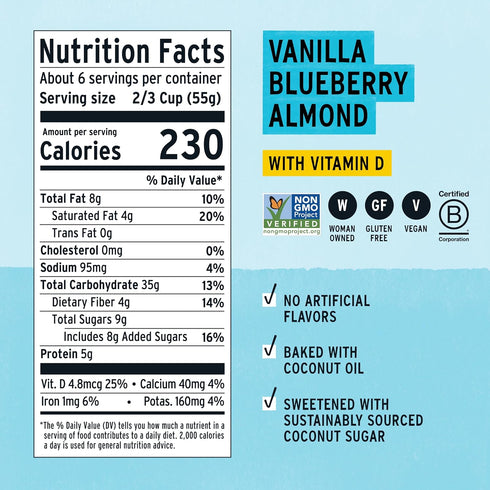 11 Purely Elizabeth, Vanilla Blueberry Almond Cereal, Ounce
