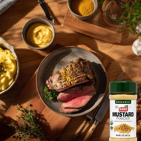 2 oz Badia Organic Ground Mustard, Organic Ground Yellow Mustard Seeds Powder, Bold Flavor, Kosher