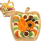 Gift Basket Dried Fruit by It's Delish 3 in 1 Wooden Apple