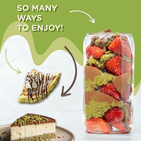 17.63 oz/500 EATALIAN by AMZ BETTER Pistachio Cream with Kataifi, gr, Delicious Spreadable Cream with Sweet and Unique
