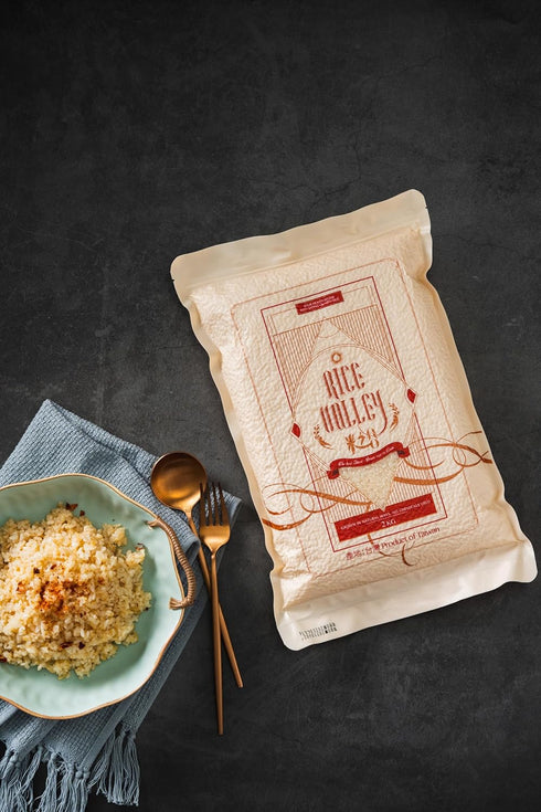 (1 Pack, 4.4 lbs) Rice Valley Premium Organic Short Grain Japanese Rice Taiwan Grown for Superior Taste and Texture