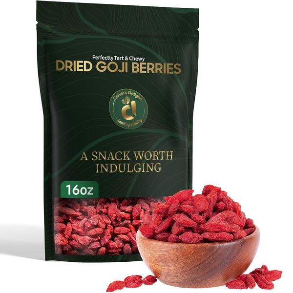 Cravers Delight Dried Goji Berries 16 oz of Dry Goji Berry with