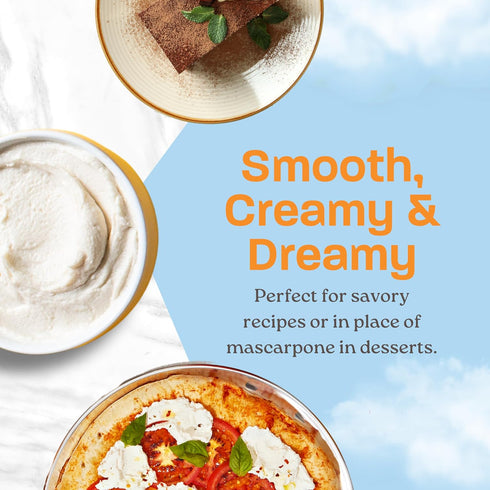 Kite Hill 8 Whipped Almond Milk Ricotta Cheese Alternative, Ounces, Dairy Free, Gluten Free, Non-GMO, Vegan